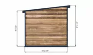 10x10 office shed left side