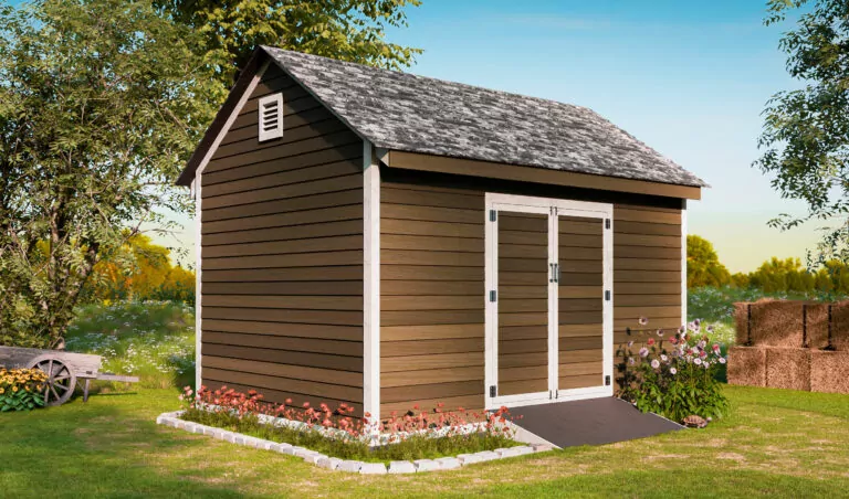 10x14 backyard gable storage shed