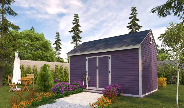 10x16 diy wood backyard shed