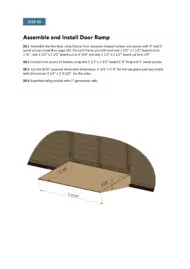 12x16 storage shed door ramp assembly