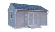 12x18 gable garden shed