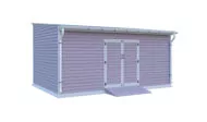 12x18 lean to storage shed