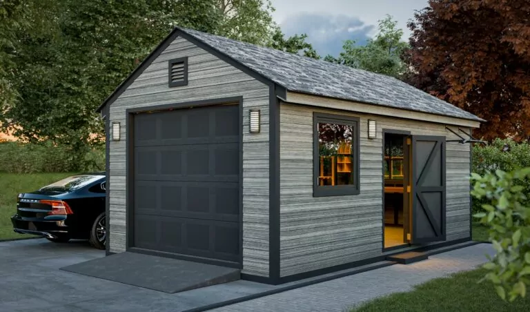 12x20 diy gable car garage