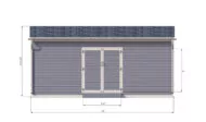 12x20 lean to storage shed front side