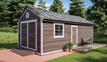 12x24 diy gable garage shed