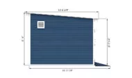 12x24 storage shed side