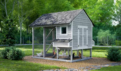 12x8 walk in chicken coop for 12 Chickens