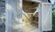 12x8 walk in chicken coop interior design