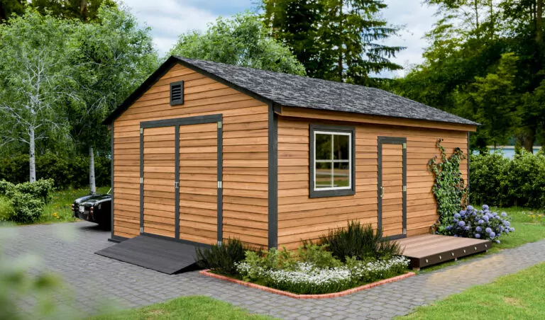 16x20 diy gable garage shed plan