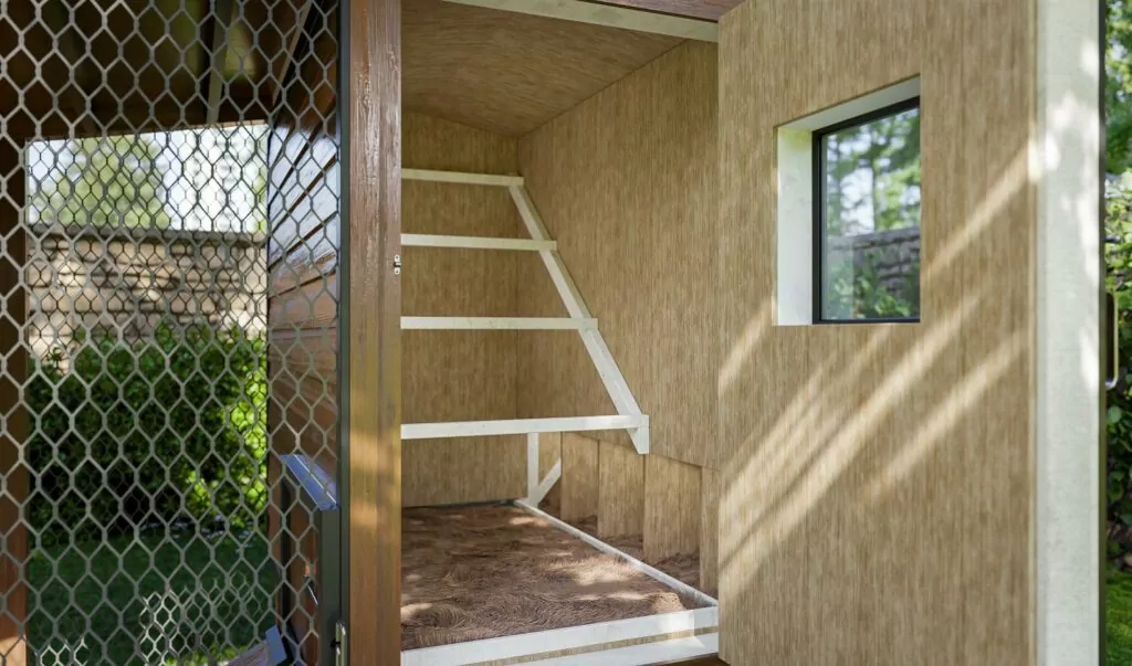 17x6 Medium Chicken Coop interior Design