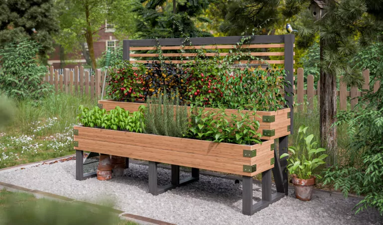 diy 2 tier raised garden bed