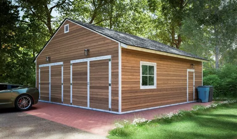 24x24 diy gable garage shed
