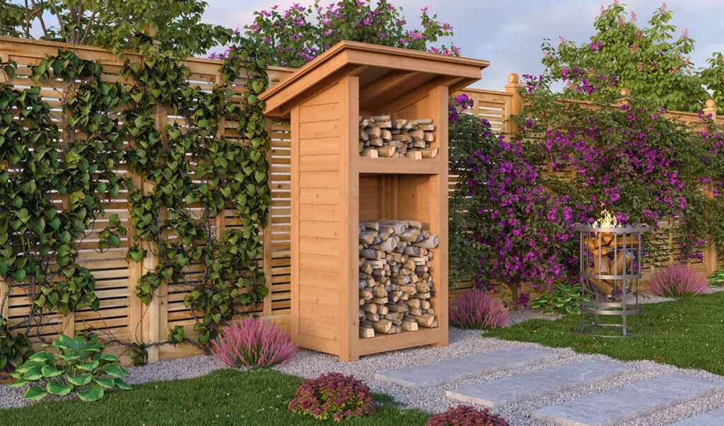 2x3 firewood shed