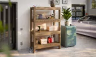 3-Tier Garage Shelving Unit Design