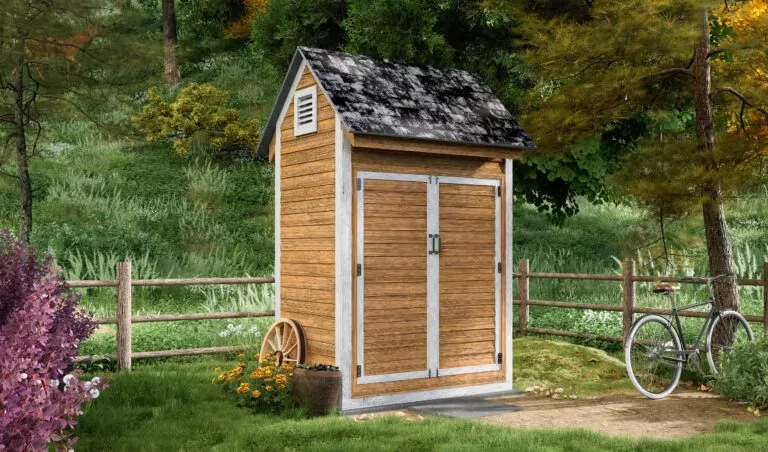 4x6 bike shed design