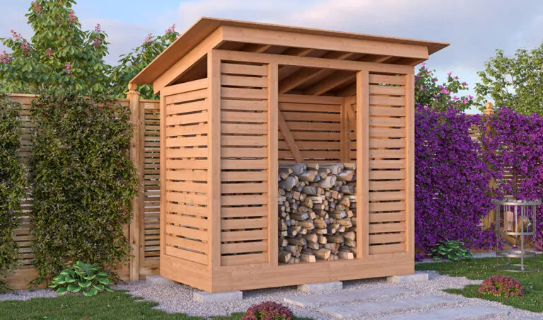 4x8 firewood shed