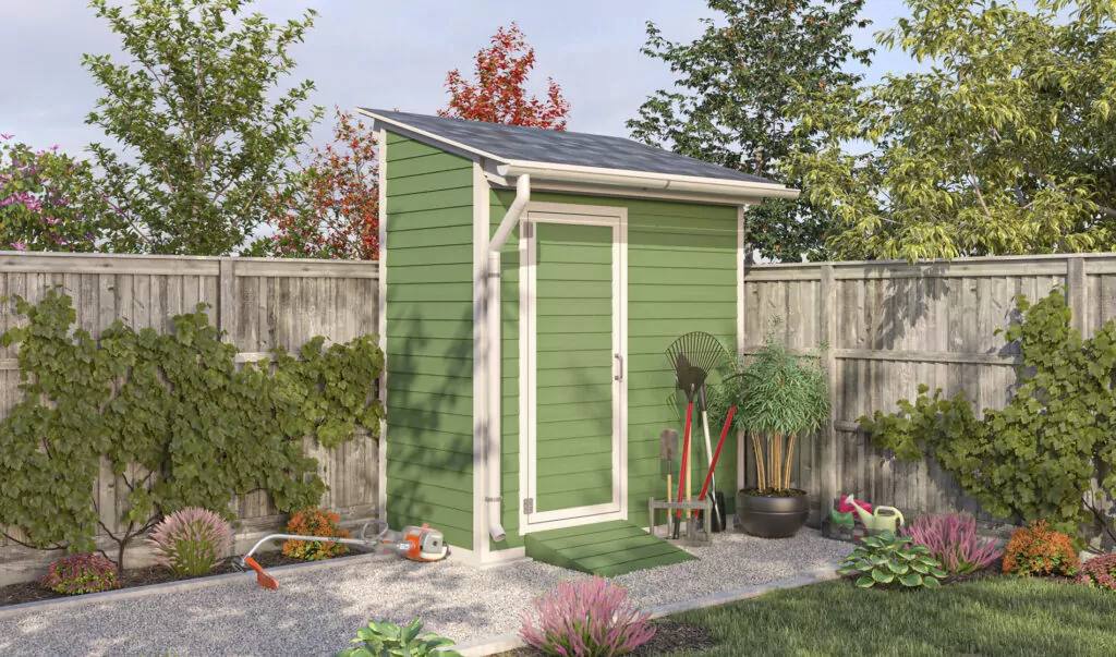 4x8 backyard tool shed idea
