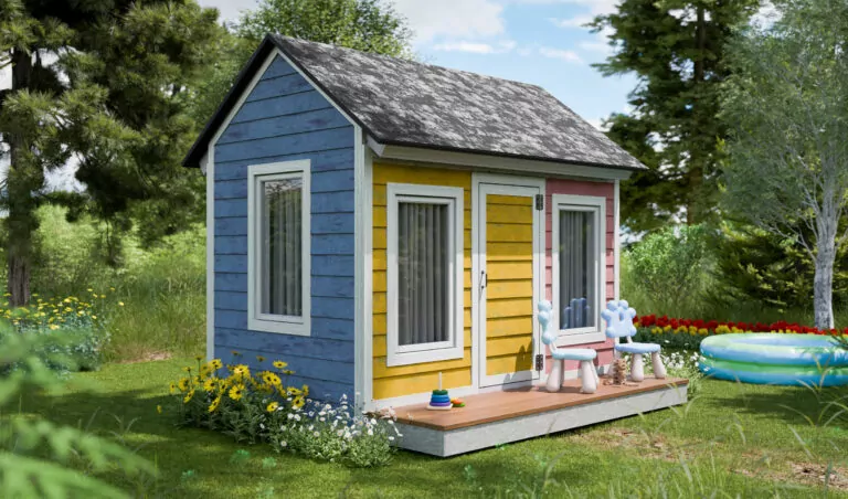 5x8 diy gable playhouse idea