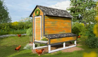 diy rustic chicken house for 12 chickens