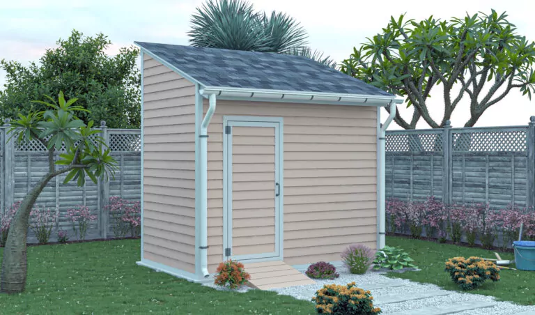 6x10 lean to storage shed design