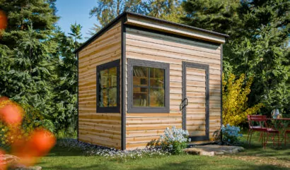 8x10 diy modern office shed idea