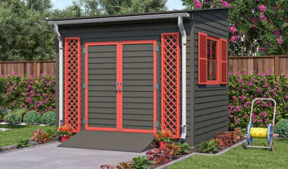 8x10 lean to garden shed