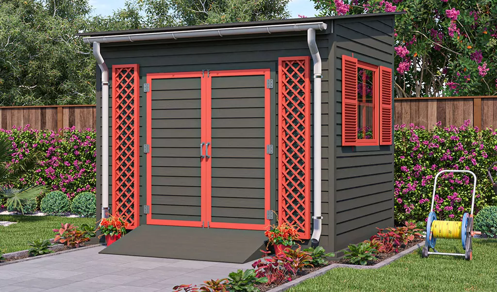 8x10 lean to garden shed