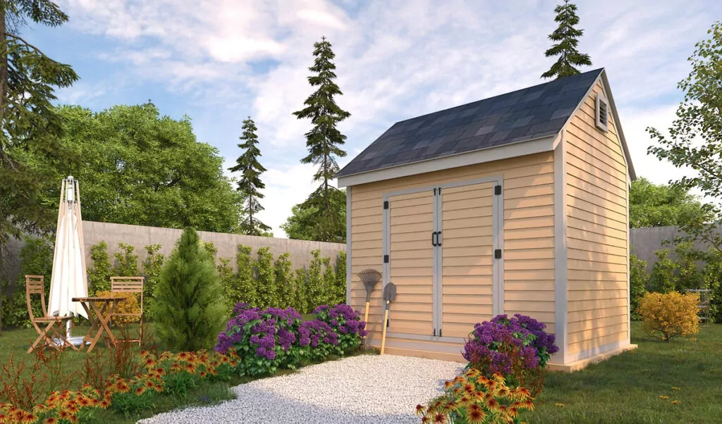 8x10 backyard tool shed