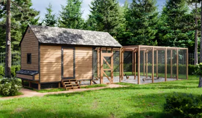 Extra Large Chicken Coop With Run For 50 Chickens