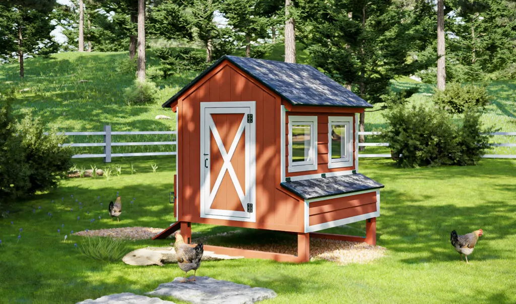 DIY Farmhouse Chicken Coop For 12 Chickens