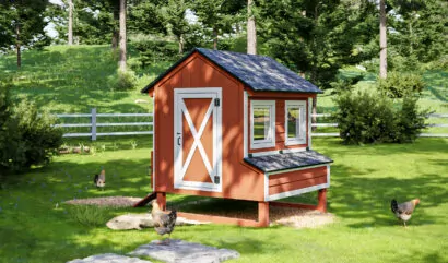DIY Farmhouse Chicken Coop For 12 Chickens