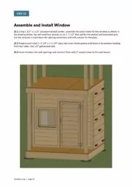 6x14 DIY Playhouse Plans Install Window Assembly