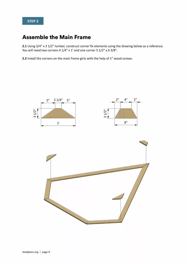 DIY Diamond Frame Wedding Arch Plans for Wedding Decoration Main Frame Assembly