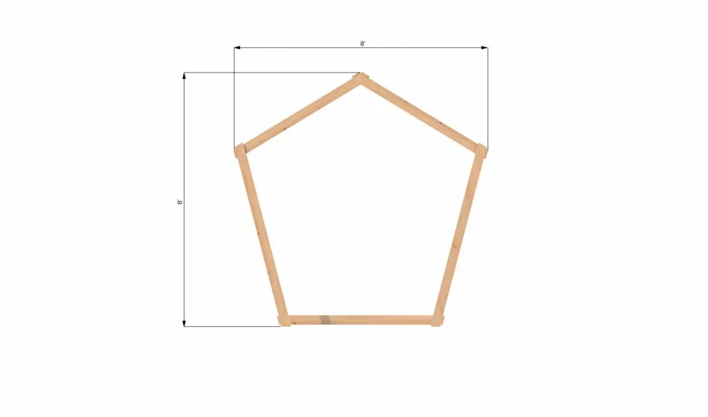 DIY Pentagon Frame Wedding Arch