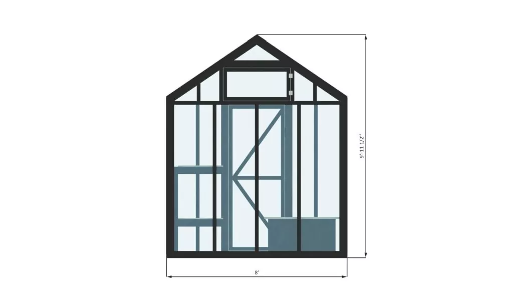 Small Greenhouse Plans 8x10 Greenhouse With Garden Shelves