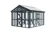 Simple Greenhouse Plans 10x12 Greenhouse With Gardening Shelves