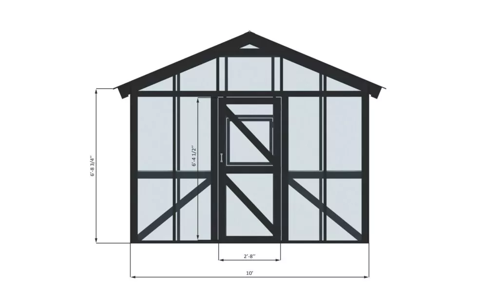 Simple Greenhouse Plans 10x12 Greenhouse With Gardening Shelves