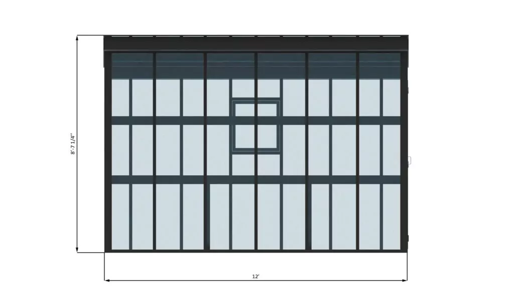 Greenhouse Building Plans 8x12 Greenhouse With Gardening Shelves
