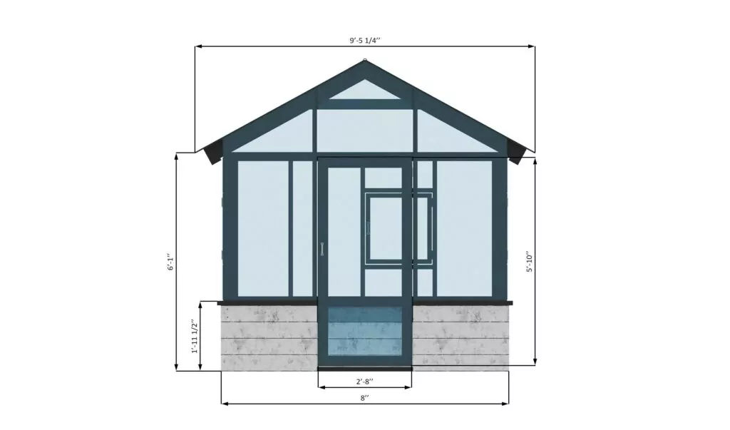 8x10 DIY Greenhouse Plan With Raised Garden Beds