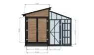 12x12 DIY Greenhouse-Shed Plans With Gardening Shelves