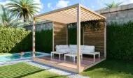 10x10 DIY Freestanding Garden Pergola Design