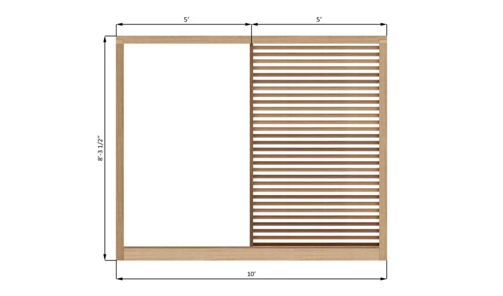 10x10 DIY Freestanding Garden Pergola Plans
