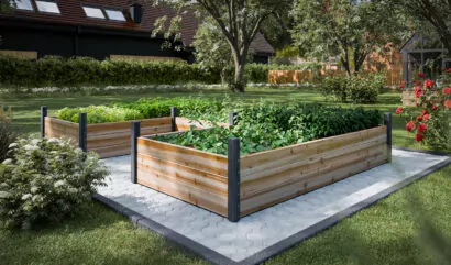 diy wooden u shape raised garden bed