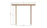 12x12 Attached Pergola Plans