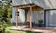 12x12 DIY Attached Pergola Plans