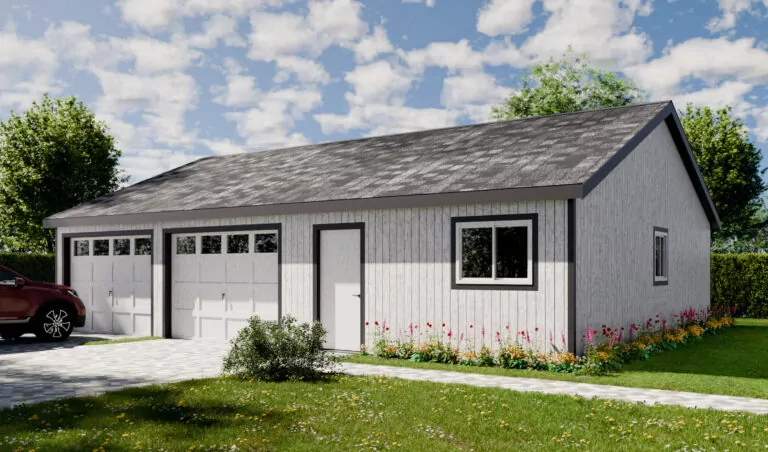 30x40 large diy double car garage shed