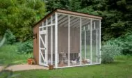 Walk-In Chicken Coop with run for 16 Hens
