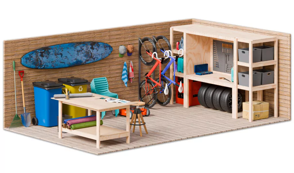 what fits inside large storage shed