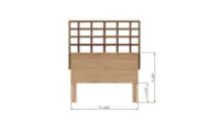 2x4 planter box with trellis front side dimensions