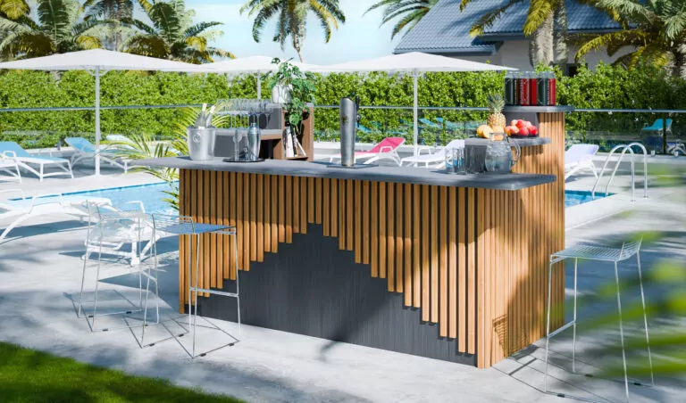 4x8 diy outdoor garden bar